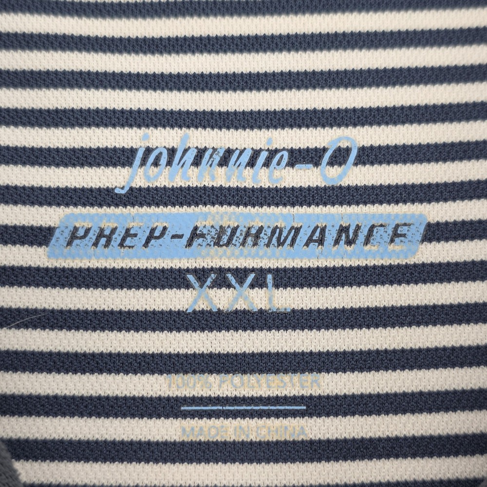johnnie-O St. Louis Cardinals Mens 2XL Golf Polo Shirt Striped PREP-FORMANCE MLB - Picture 3 of 10